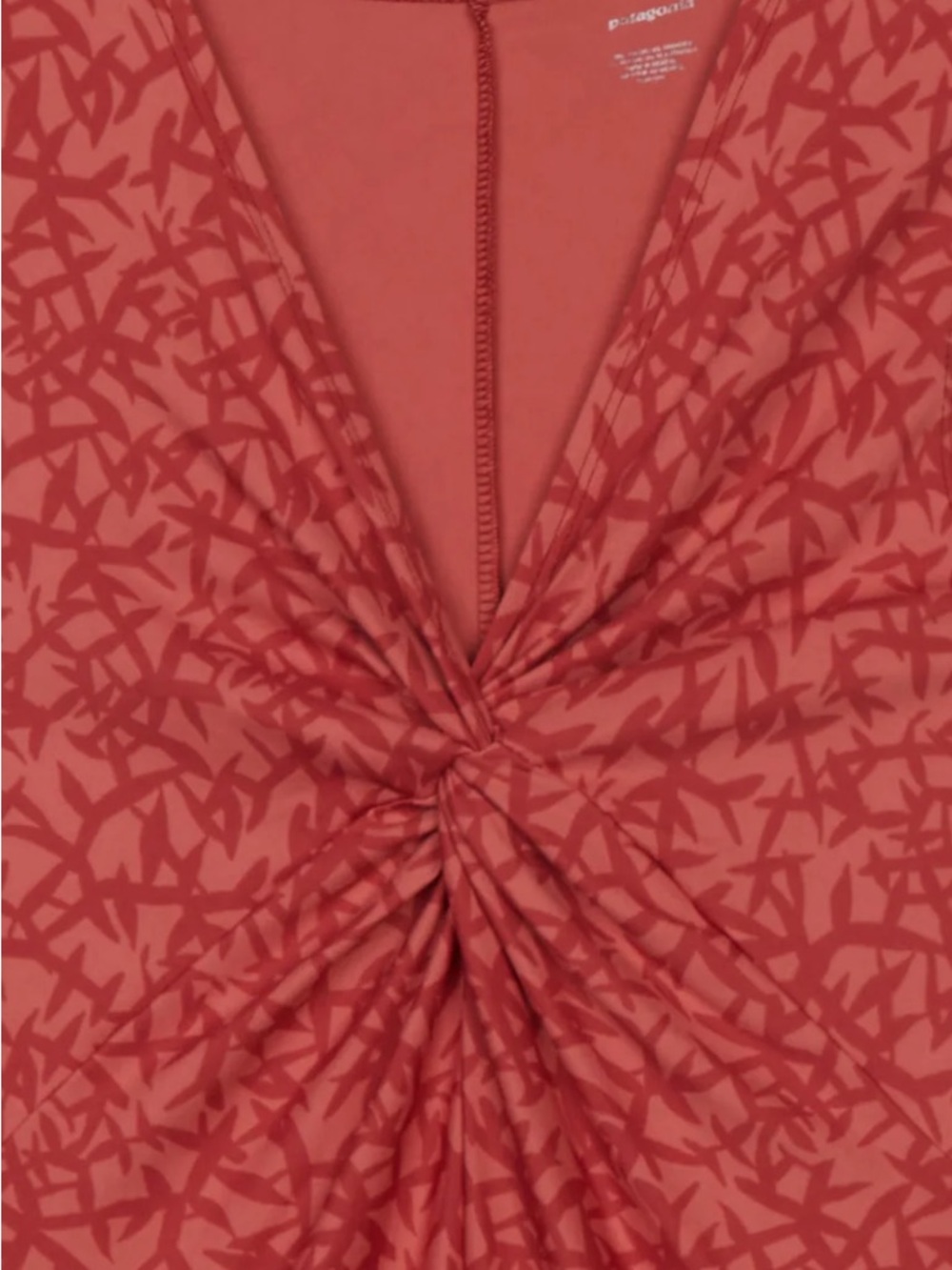 Patagonia Bandha Sleeveless Twist-Front Top in Burnt Orange Color - Picture 7 of 7